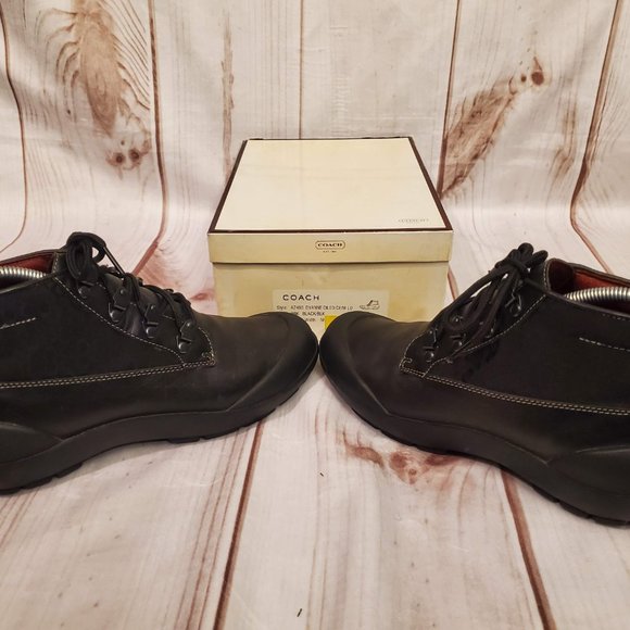 Coach Dyanne Leather Ankle Boot, 7.5, Black - Picture 5 of 9